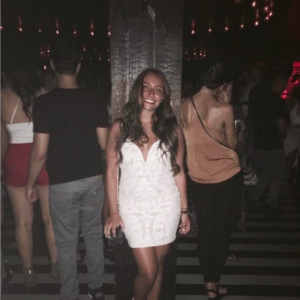 Elegant White Lace Dress